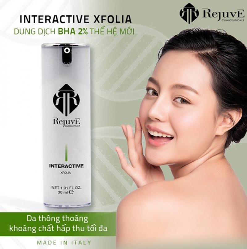 Rejuve Interactive Xfolia_Tinh chất tẩy da chết hóa học BHA 2%